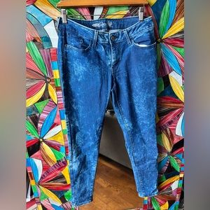 Acid wash skinny jeggings ✨